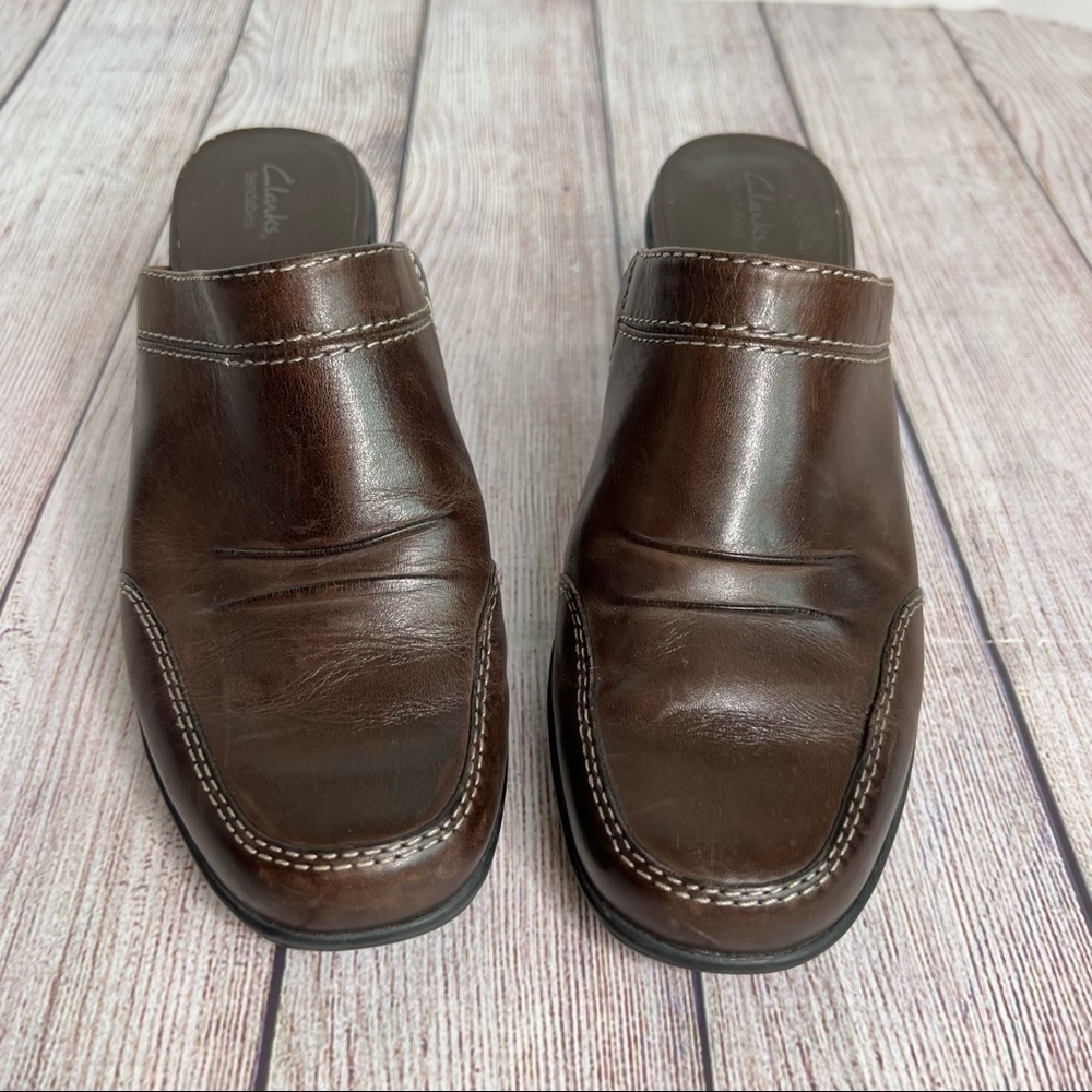 Clark’s bendables Brown Mules 7.5 - Picture 2 of 7